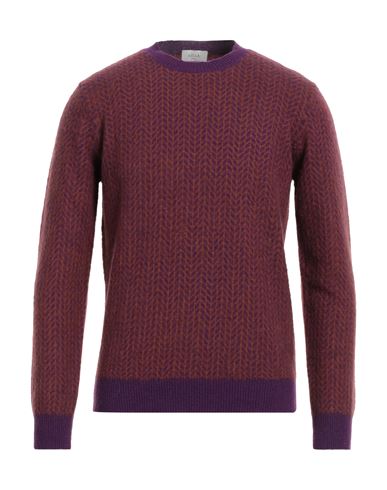 Shop Altea Man Sweater Mauve Size S Virgin Wool, Polyamide In Purple