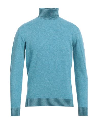 Shop Cashmere Company Man Turtleneck Pastel Blue Size 46 Geelong Wool