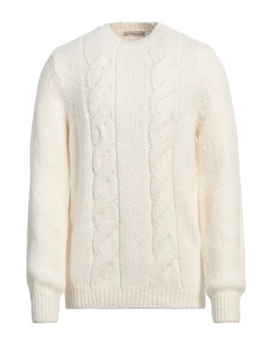 Shop Cashmere Company Man Sweater Off White Size 44 Wool