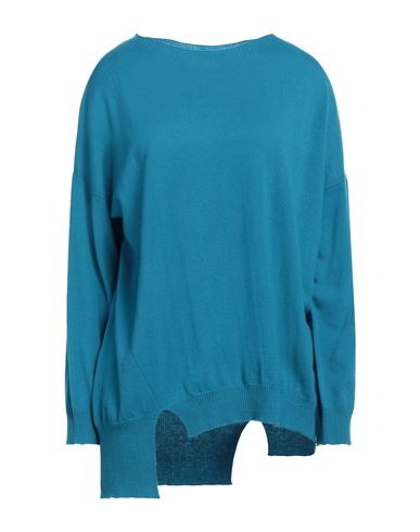 Liviana Conti Woman Sweater Deep Jade Size 12 Virgin Wool In Blue