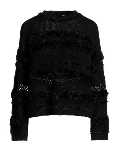 Liviana Conti Woman Sweater Black Size 12 Wool, Polyamide, Cashmere, Acrylic