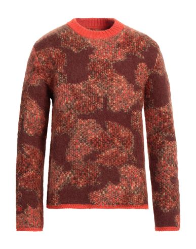 Shop Erl Man Sweater Orange Size M Mohair Wool, Polyamide, Acrylic, Alpaca Wool