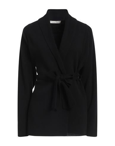 Liviana Conti Woman Cardigan Black Size 12 Cashmere, Polyamide