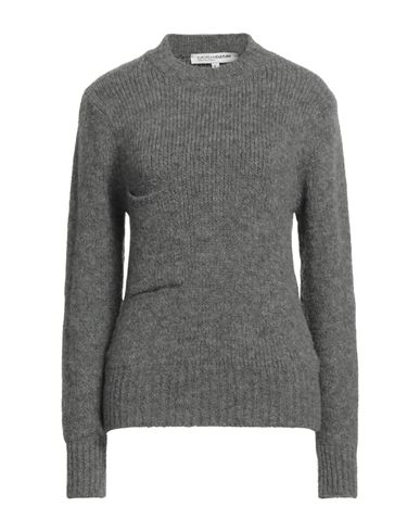 European Culture Woman Sweater Grey Size Xxl Acrylic, Polyamide, Wool, Elastane