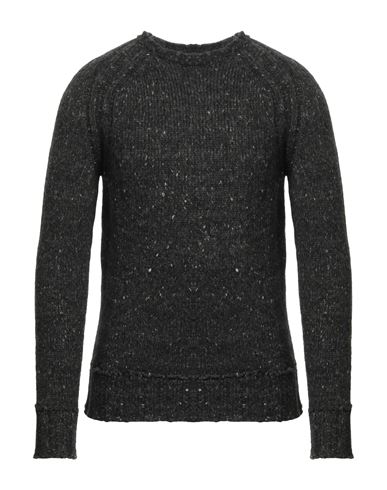 Shop Messagerie Man Sweater Lead Size 44 Polyamide, Alpaca Wool, Cotton, Wool, Polyester In Grey