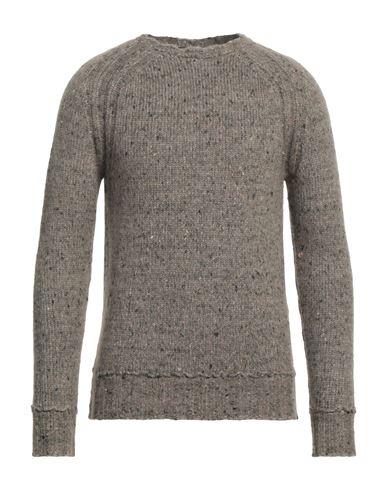 Shop Messagerie Man Sweater Dove Grey Size 42 Polyamide, Alpaca Wool, Cotton, Wool, Polyester