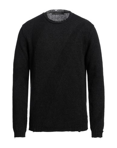 Messagerie Man Sweater Black Size 42 Alpaca Wool, Polyamide, Merino Wool
