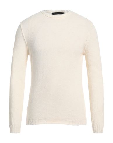 Shop Messagerie Man Sweater Ivory Size 44 Alpaca Wool, Polyamide, Merino Wool In White
