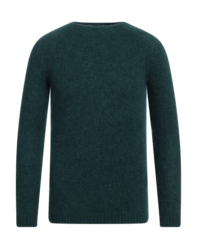 Shop Messagerie Man Sweater Dark Green Size 44 Alpaca Wool, Polyamide, Elastane