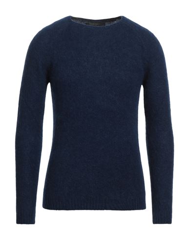 Messagerie Man Sweater Bright Blue Size 44 Alpaca Wool, Polyamide, Elastane