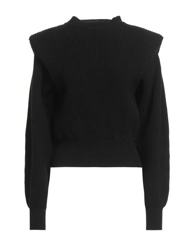 Erika Cavallini Woman Sweater Black Size L Wool, Polyamide