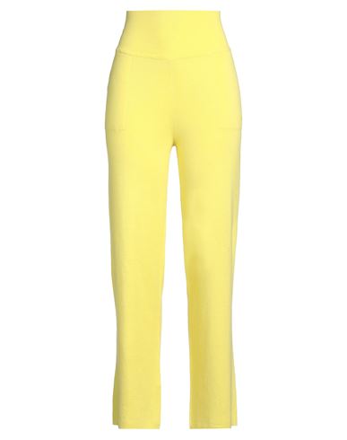 Shop Sminfinity Woman Pants Yellow Size Xs Supima, Cashmere