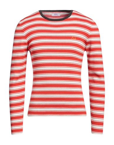 Shop Erl Man Sweater Red Size L Cotton, Wool, Acrylic