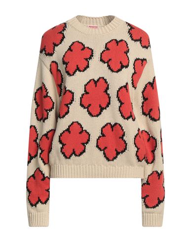 Shop Kenzo Woman Sweater Beige Size M Cotton