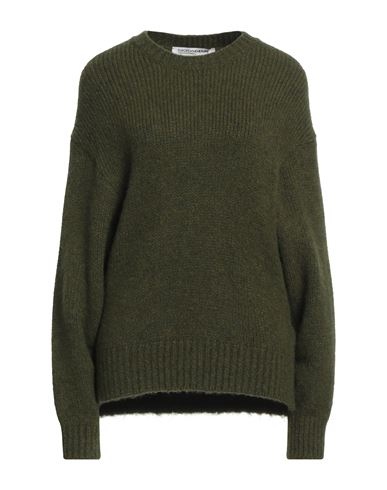 European Culture Woman Sweater Military Green Size Xxl Acrylic, Polyamide, Virgin Wool, Elastane