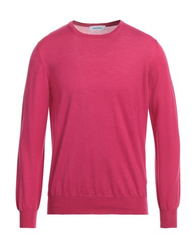Shop Gran Sasso Man Sweater Fuchsia Size 46 Virgin Wool In Pink