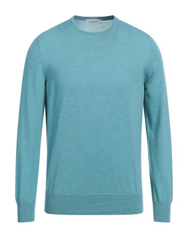 Shop Gran Sasso Man Sweater Pastel Blue Size 46 Virgin Wool