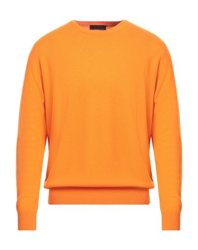Moorer Man Sweater Orange Size 46 Cashmere In Orange