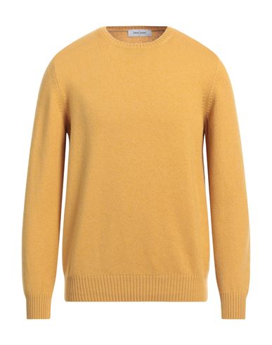 Shop Gran Sasso Man Sweater Mustard Size 46 Virgin Wool In Yellow
