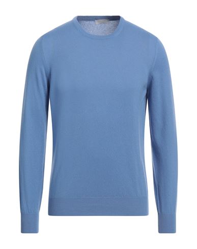 Shop Gran Sasso Man Sweater Slate Blue Size 40 Cashmere