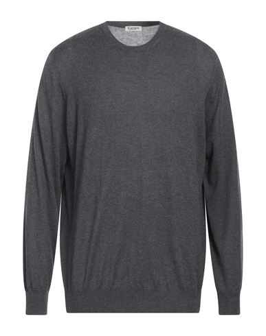 Shop Kangra Man Sweater Lead Size 46 Silk, Cashmere In Grey