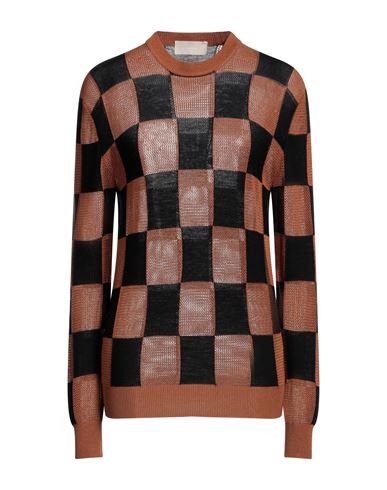 Shop Drumohr Woman Sweater Brown Size S Silk, Cotton