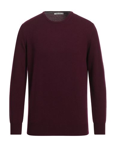 Shop Kangra Man Sweater Deep Purple Size 48 Wool, Silk, Cashmere