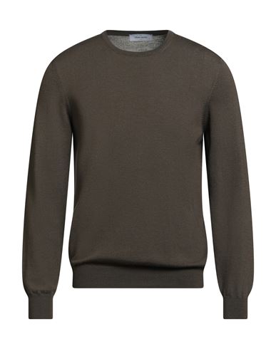 Gran Sasso Man Sweater Khaki Size 40 Virgin Wool In Gray