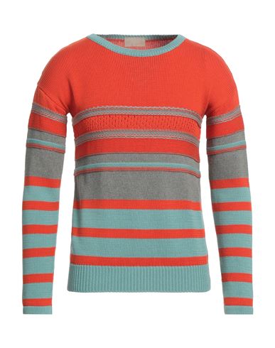 Drumohr Man Sweater Orange Size S Cotton