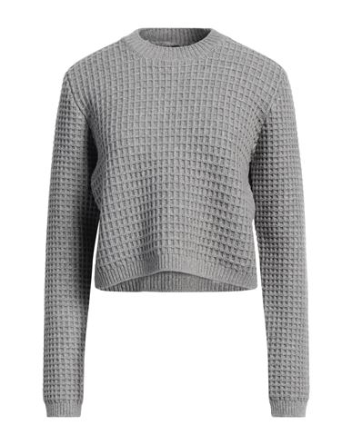 Shop Sara Lanzi Woman Sweater Grey Size L Wool