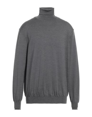Shop Kangra Man Turtleneck Lead Size 48 Merino Wool In Grey