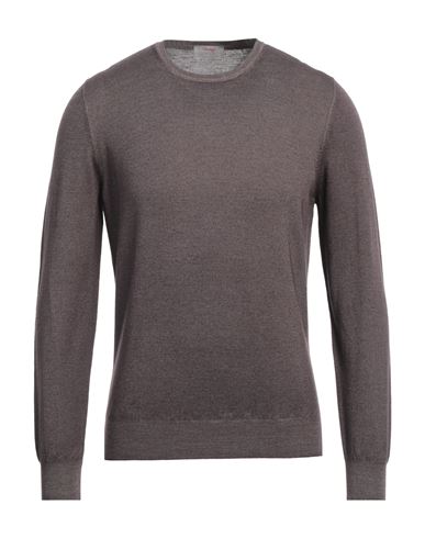 Shop Gran Sasso Man Sweater Lead Size 44 Virgin Wool In Grey