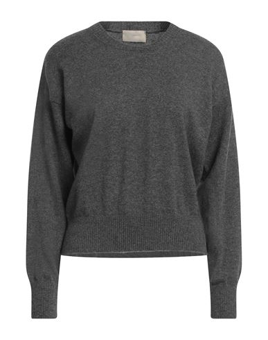 Shop Drumohr Woman Sweater Lead Size Xl Cashmere In Grey