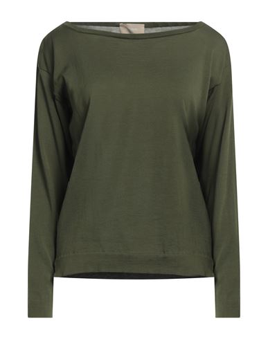 Shop Drumohr Woman Sweater Dark Green Size S Cotton