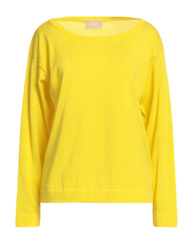 Shop Drumohr Woman Sweater Yellow Size M Cotton