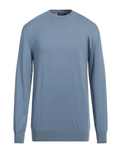 Shop Imperial Man Sweater Pastel Blue Size Xl Viscose, Polyester, Polyamide