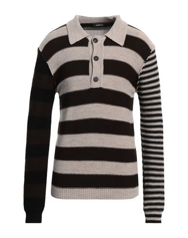 Shop Imperial Man Sweater Dark Brown Size Xl Acrylic, Wool, Alpaca Wool, Viscose