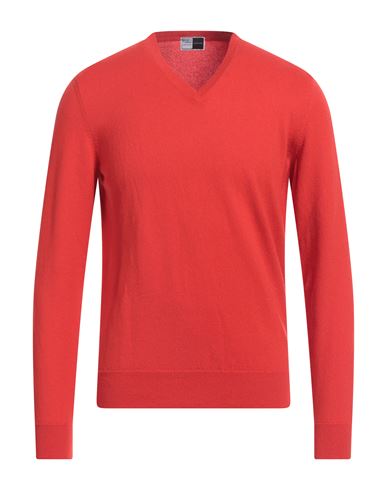 Shop Fedeli Man Sweater Red Size 42 Cashmere