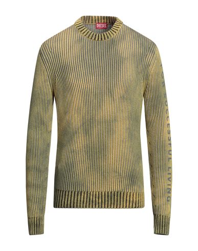 Shop Diesel Man Sweater Green Size Xxl Cotton