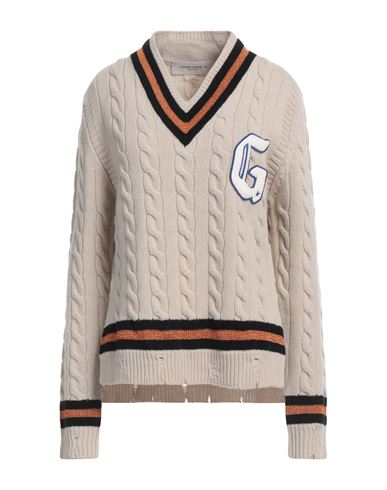 Shop Golden Goose Woman Sweater Beige Size S Wool, Acetate, Polyamide, Polyester