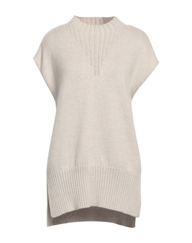 Shop Cesar Casier Woman Turtleneck Beige Size Xs Merino Wool