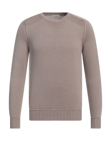 Shop Fradi Man Sweater Light Brown Size S Wool In Beige