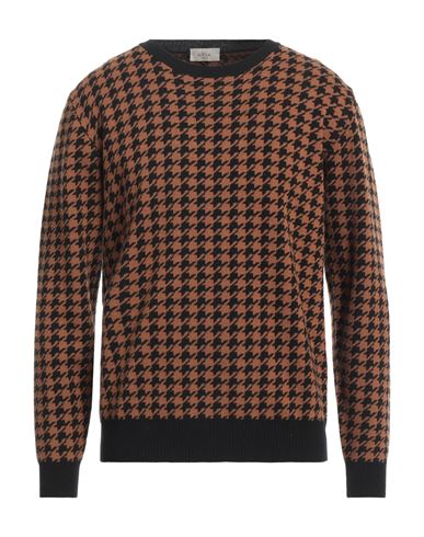 Shop Altea Man Sweater Brown Size Xl Virgin Wool