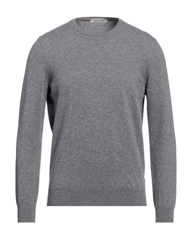 La Fileria Man Sweater Grey Size 40 Cashmere In Gray