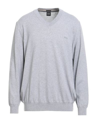 Hugo Boss Boss Man Sweater Light Grey Size Xxl Cotton In Gray