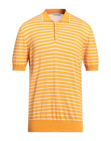 Shop Altea Man Sweater Ocher Size S Cotton In Yellow