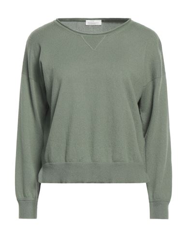 Shop Bruno Manetti Woman Sweater Military Green Size 2 Cashmere