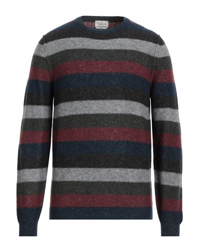 Shop Brooksfield Man Sweater Navy Blue Size 46 Virgin Wool, Polyamide, Cotton