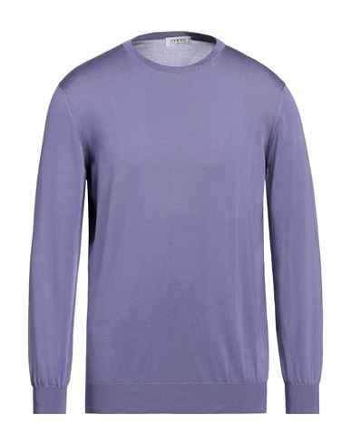 Shop Svevo Man Sweater Purple Size 40 Silk