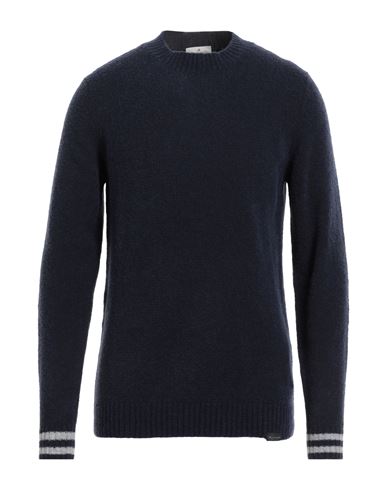 Shop Brooksfield Man Sweater Midnight Blue Size 46 Virgin Wool, Polyamide